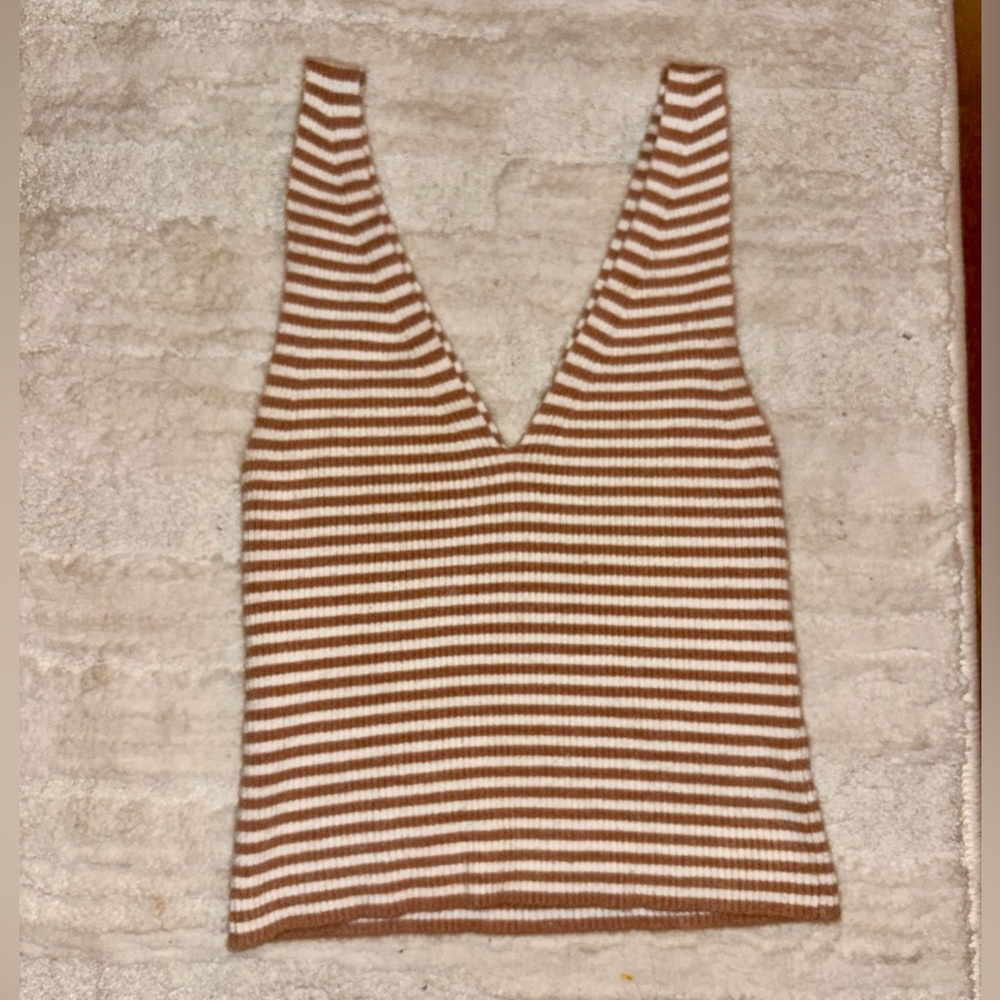 Forever 21 Brown and beige tank top